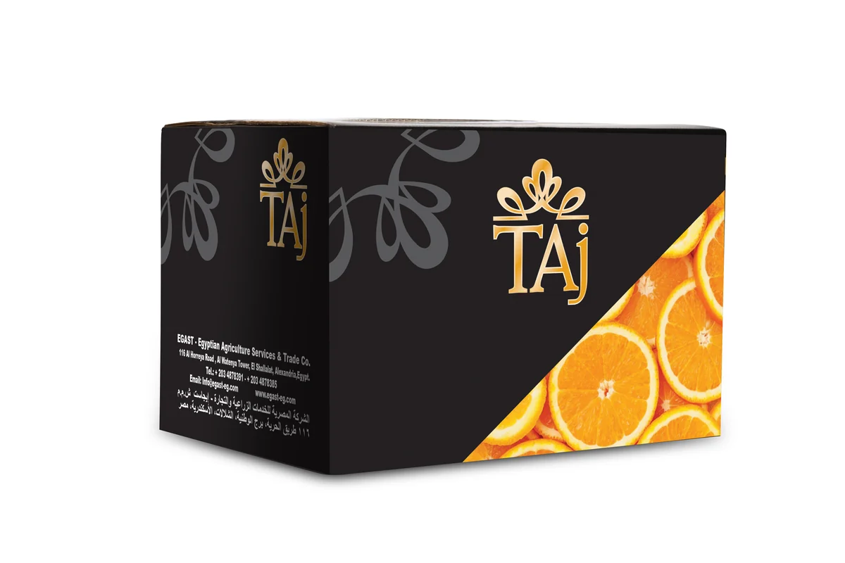 EGAST export carton with branded artwork